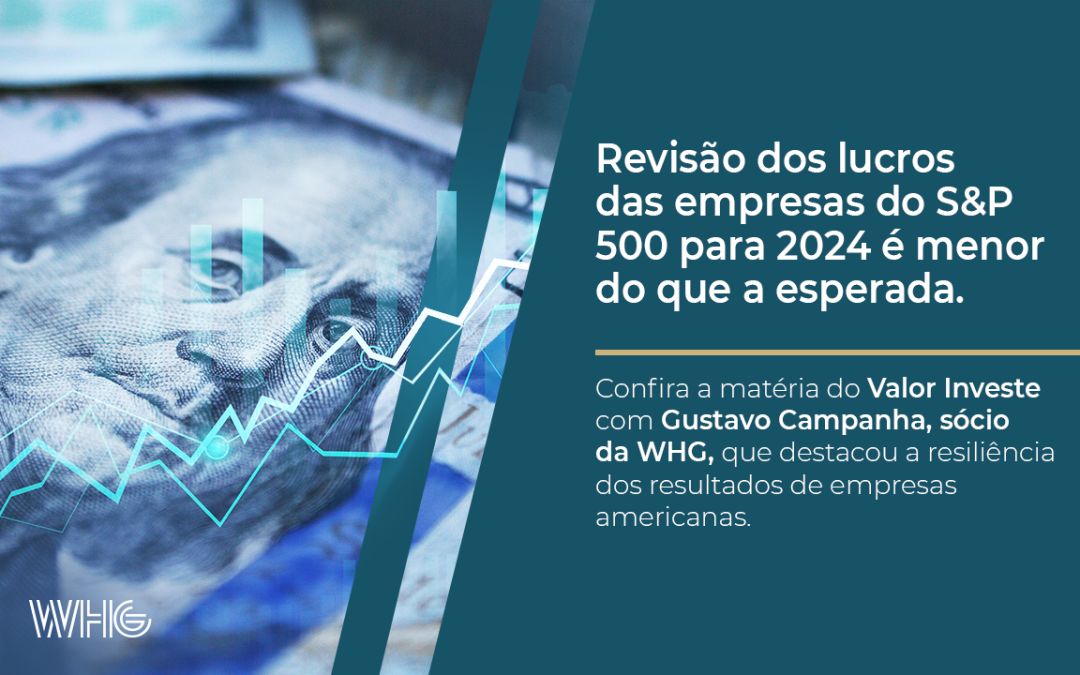 Revisão dos lucros das empresas do S&P 500 para 2024 é menor do que a esperada